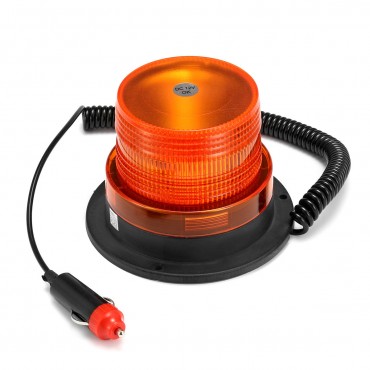 24W Amber LED Rotary Emergency Light Flash Stobe Beacon Warning Lamp for Car Truck