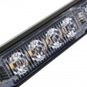 31inch 28 LED Car Flashing Warning Light Bar Traffic Flash Strobe Lamp DC12V Amber & White