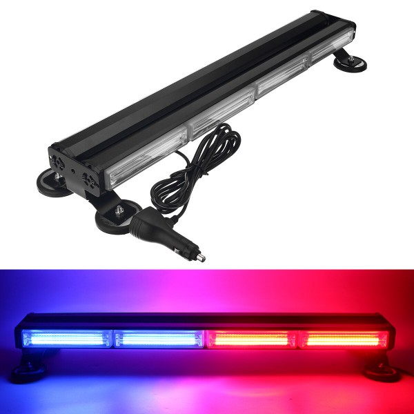 72W LED Strobe Light Bar Double Side Warning Strobe Car Hazard Light Emergency Beacon Flashing Lamp Red&Blue