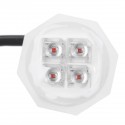 8 LED Bulbs Car Emergency Warning Strobe Light Kit 160W 12V Amber White Bulbs Universal