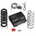 Car 6LED Bulbs Hide Away Emergency Hazard Warning Flash Strobe Light Kit 12V 120W