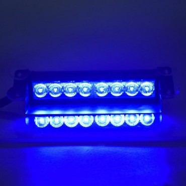 Car LED RGB 16 Color Solar Remote Control Warning Emergency Strobe Light Anti-tailing 12V 8W