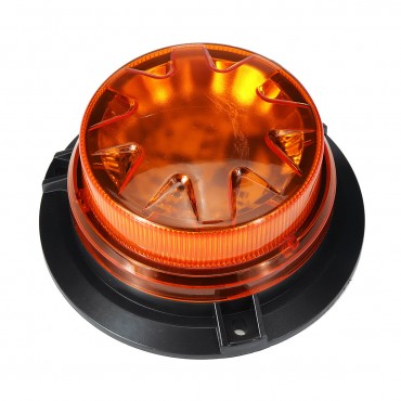 Flashing Beacon Warning Light 360 Degree Rotating Roof Strobe Lamp Yellow Magnet Adsorption for 12V/24V Vehicle