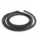3 Meter AN4 AN6 AN8 AN10 AN12 Stainless Steel Nylon Braided Oil Fuel Line Hose With End Joint Black