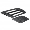 2Pcs Universal Car Bonnet Engine Cover Carbon Fiber Air Intake Flow Side Fender Vent Hood Scoop Sticker