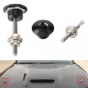 30MM Universal Car Mini Engine Hood Lock Modified Button Silver/Black