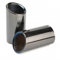 2 X Tail Muffer Exhaust Tip Pipe Titanium Black For BMW E90 E92 325 328i 3 Series