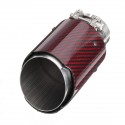 2.5 Inch 63-89mm Universal Auto Car SUV Carbon Fiber Exhaust Muffler Pipe Tail End Tip