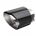 2.6 Inch 66 to 114mm Universal Carbon Fiber Car Auto Exhaust Pipe Tail Muffler End Tip