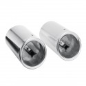 2PCS Stainless Steel Exhaust Pipe Muffler Tail Tip Pipe For Jaguar XE R Sport