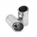 2PCS Stainless Steel Exhaust Pipe Muffler Tail Tip Pipe For Jaguar XE R Sport