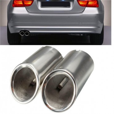 2Pcs Muffler Exhaust Tailpipe Tip Chrome for BMW E90 E92 325 3 Series 06-10