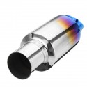 51mm Inlet Universal Car Rear Muffler Exhaust Tail Pipe Tip Silencer