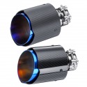 54MM Inlet 101MM Outlet Car Carbon Fiber Stainless Steel Car Rear Exhaust Tip Pipe Muffler Adapter Reducer Connector