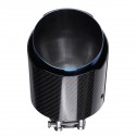 63MM Inlet 114MM Outlet Car Carbon Fiber Stainless Steel Car Rear Exhaust Tip Pipe Muffler Adapter Reducer Connector