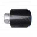 63MM Inlet 114MM Outlet Car Carbon Fiber Stainless Steel Car Rear Exhaust Tip Pipe Muffler Adapter Reducer Connector