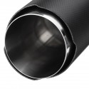 63mm 2.5 Inch Universal Carbon Fiber Matte Car Exhaust Pipe Tail Muffler End