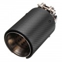 66mm-93mm Matt Carbon Fiber Rear Exhaust Tips Steel Muffler Pipes For BMW M Series