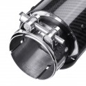 76MM-101MM Outlet Car Carbon Fiber Stainless Steel Car Rear Exhaust Tip Pipe Muffler Adapter Reducer Connector Universal