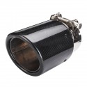 Car Exhaust Tip Glossy Black Carbon Fiber End Pipe Muffler Universal 80mm 101mm