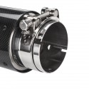 Car Exhaust Tip Glossy Black Carbon Fiber End Pipe Muffler Universal 80mm 101mm