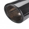 Car Exhaust Tip Glossy Black Carbon Fiber End Pipe Muffler Universal 80mm 101mm