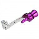 Purple Aluminum Turbo Sound Whistle Exhaust Muffler Simulator Pipe Blow-Off Valve S/M/L/XL