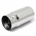 Round Universal Fits Car Stainless Steel Exhaust Tailpipe Tip Muffler Chrome