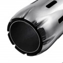 Stainless Exhaust Muffler Tip 63mm IN 89mm OUT With Blue Red LED Light Clamp-on