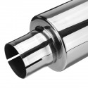 Universal 2.25'' ID 19'' Long Resonator Exhaust Muffler Silencer Stainless Steel