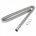 120cm Stainless Steel Exhaust Pipe Parking Air Heater Tank Diesel Gas Vent Hose