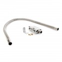 120cm Stainless steel Exhaust Pipe + Silencer For Parking Air Diesel Heater