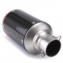 125-1200cc Motorcycle 51mm Slip-On Round Exhaust Muffler Carbon Fiber Universal