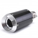 125-1200cc Motorcycle 51mm Slip-On Round Exhaust Muffler Carbon Fiber Universal