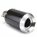 125-1200cc Motorcycle 51mm Slip-On Round Exhaust Muffler Carbon Fiber Universal