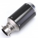 125-1200cc Motorcycle 51mm Slip-On Round Exhaust Muffler Carbon Fiber Universal