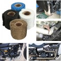 1m 2inch Virgin Glass Fiber Exhaust Pipe Insulation Heat Wrap Tape