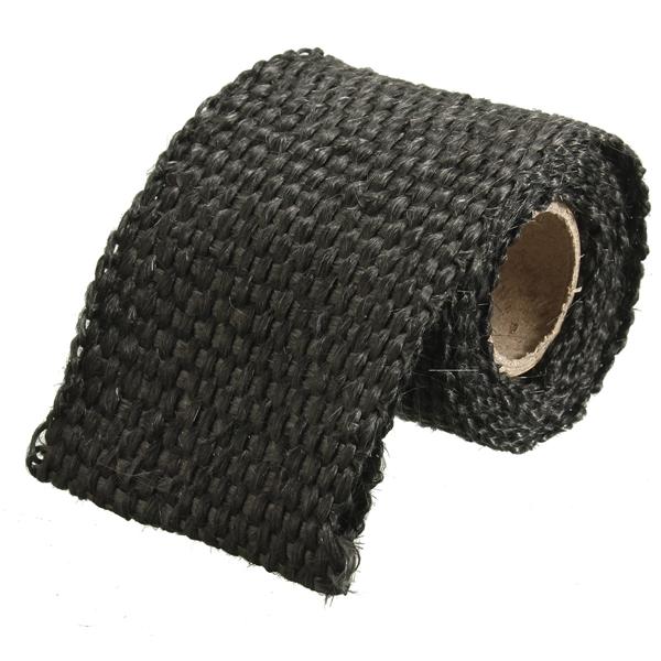 1m 2inch Virgin Glass Fiber Exhaust Pipe Insulation Heat Wrap Tape