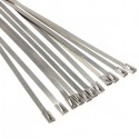 20pcs Stainless Steel Exhaust Insulating Fiber Glass Wrap Pipe Tie