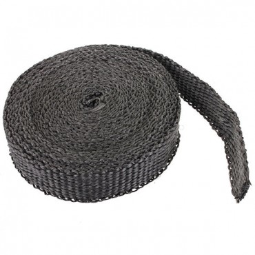 2.5cm X 4.5m Black Exhaust Manifold Header Down Pipe Heat Wrap