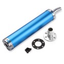 280MM Motorcycle Racing Blue Red Exhaust Muffler Pipe Silencer 2 Stroke