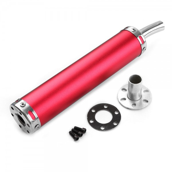 280MM Motorcycle Racing Blue Red Exhaust Muffler Pipe Silencer 2 Stroke