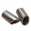 2PCS Chrome Exhaust Muffler Tip Pipes For 09-12 Audi A4 Q5