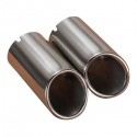 2PCS Chrome Exhaust Muffler Tip Pipes For 09-12 Audi A4 Q5