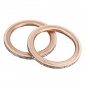 2PCS Exhaust Pipe Muffler Gaskets for Yamaha Rhino 660 YXR660F4X4 2004-2007