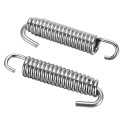 2Pcs 60mm Stainless Steel Exhaust Muffler Springs/Expansion Chambers Manifold Link pipe