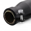 2X Motorcycle Exhaust Muffler Pipe Tip Retro Vintage Rear Pipe Tube Black For Bobbers