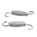 2pcs 40mm Stainless Steel Exhaust Muffler Springs Expansion Chambers Manifold Link Pipe