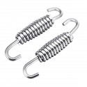2pcs 40mm Stainless Steel Exhaust Muffler Springs Expansion Chambers Manifold Link Pipe