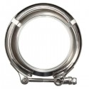 3 Inch Exhaust V-Band Clamps with Flange Down Pipe Intercooler Stainless Universal